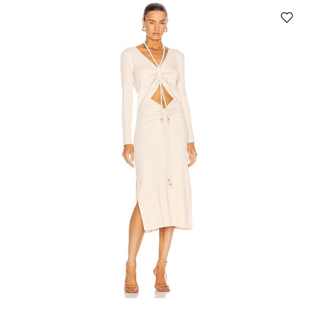 NWT Nicholas Luisa Long Sleeve Ruched Dress - Size XS